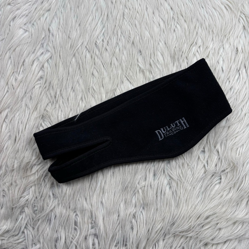 Duluth Trading Co Men's M / L Black Fleece Ball Cap Ear Band Warmer‎